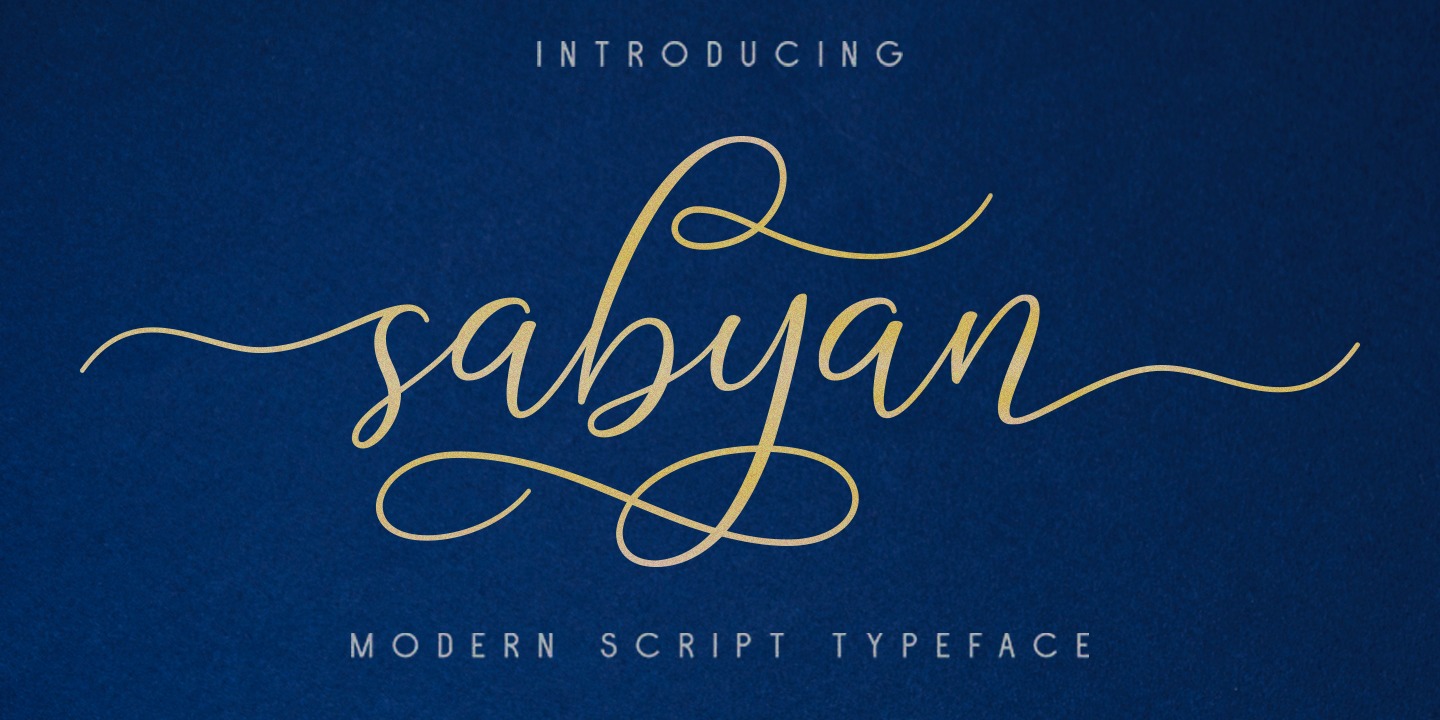 Sabyan Font preview
